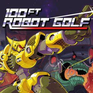 100ft robot golf logo